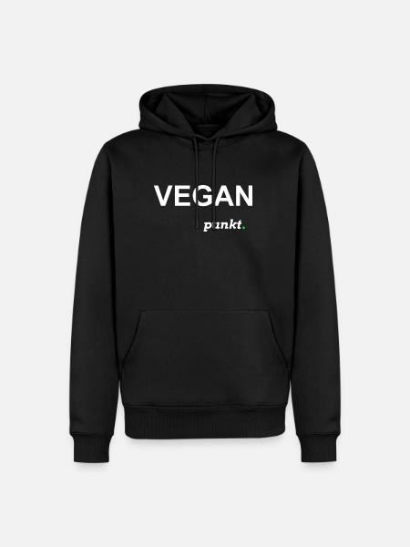Vegan... Dot Statement shirt - Men’s Premium Organic Hoodie - black