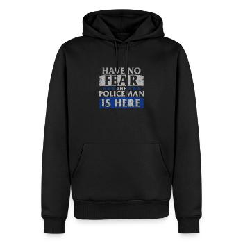 Police cop cop gift - Men’s Premium Organic Hoodie - black - Front - Nico (187cm)