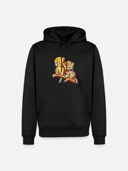 Cheetahs - Men’s Premium Organic Hoodie - black