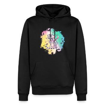 Tiger - Männer Premium Bio Hoodie - Schwarz - Vorne - Nico (187cm)