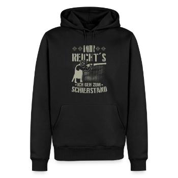 Schützenverein Schrotflinte - Geh Zum Schießstand - Männer Premium Bio Hoodie - Schwarz - Vorne - Nico (187cm)