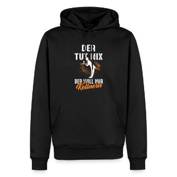 Kellner Kellnern Restaurant Bediunung Oberkellner - Männer Premium Bio Hoodie - Schwarz - Vorne - Nico (187cm)