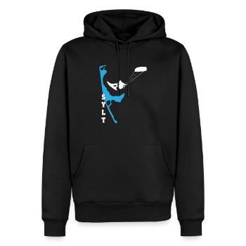 Kitesurf Sylt Kite Surfer Kiten Kitesurfer Motive - Sweat à capuche Premium bio Homme - noir - Devant - Nico (187cm)