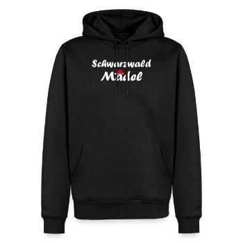 Schwarzwaldmädel Bollenhut Schwarzwald Heimat - Männer Premium Bio Hoodie - Schwarz - Vorne - Nico (187cm)