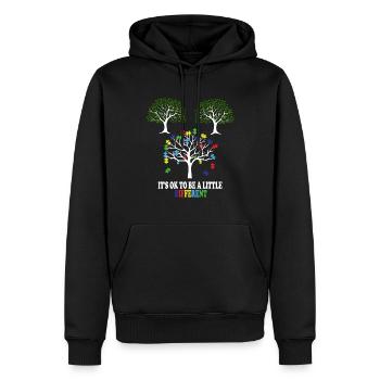 Autismus - Männer Premium Bio Hoodie - Schwarz - Vorne - Nico (187cm)