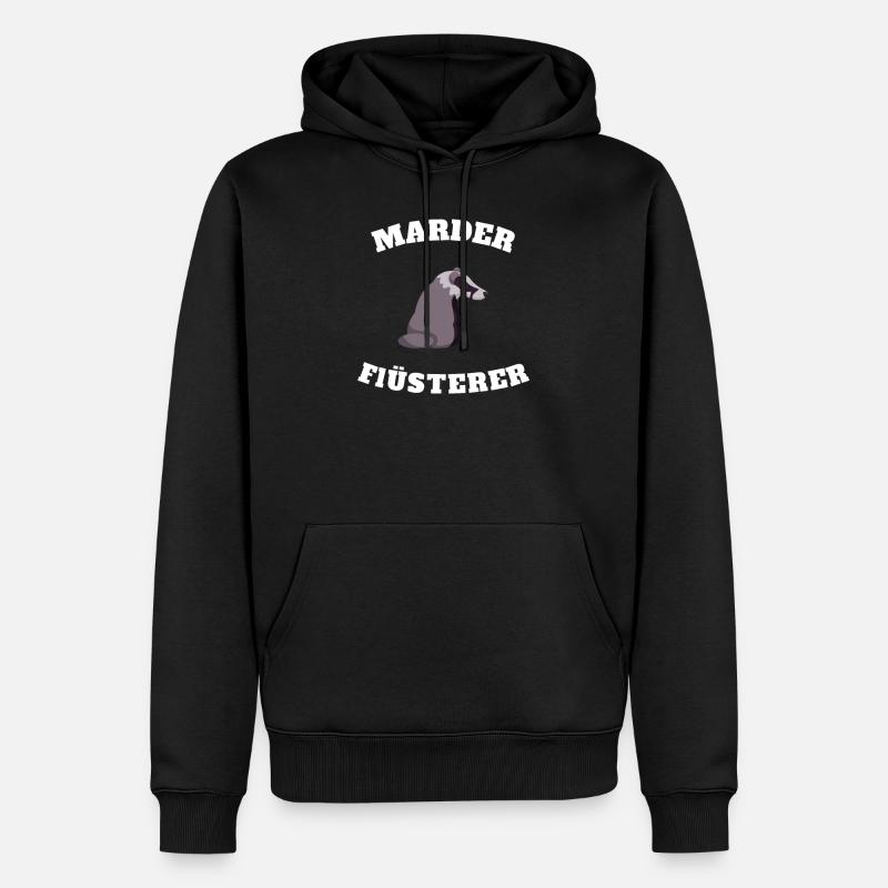 Marder Flüsterer - Männer Premium Bio Hoodie - Schwarz