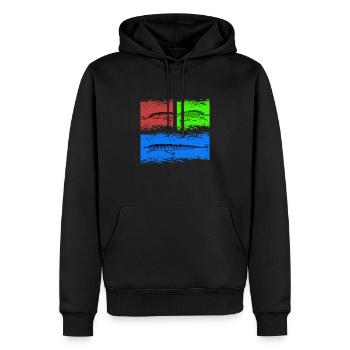 Leurres de Streetfishing Predator - Sweat à capuche Premium bio Homme - noir - Devant - Nico (187cm)