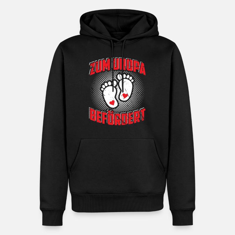 Uropa - Männer Premium Bio Hoodie - Schwarz