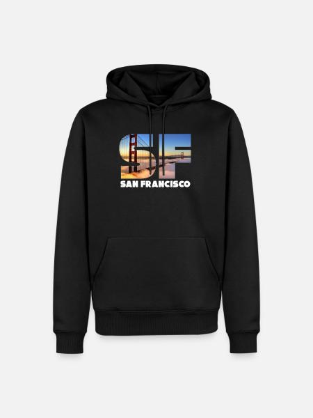 San Francisco - Men’s Premium Organic Hoodie - black