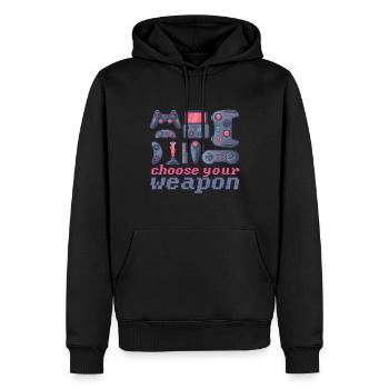 Controller joystick gamer gaming console gamer - Men’s Premium Organic Hoodie - black - Front - Nico (187cm)