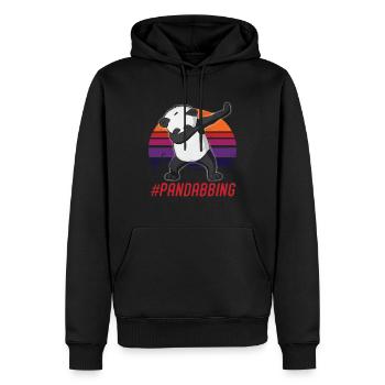 Panda Dabbing panda Pandabär Panda Baby - Männer Premium Bio Hoodie - Schwarz - Vorne - Nico (187cm)