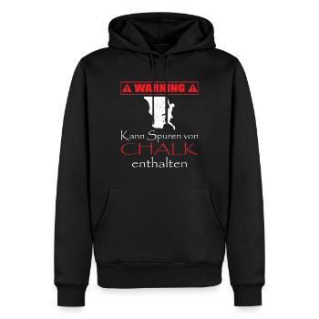 Kletterer Boulderer Klettern Chalk Magnesium - Männer Premium Bio Hoodie - Schwarz - Vorne - Nico (187cm)