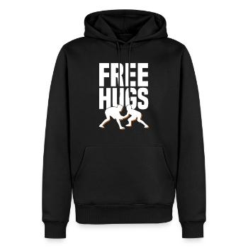 Fabulous and wonderful grappling gift idea - Men’s Premium Organic Hoodie - black - Front - Nico (187cm)