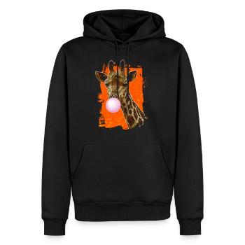 Déguisement motif animalier anniversaire girafes girafes - Sweat à capuche Premium bio Homme - noir - Devant - Nico (187cm)