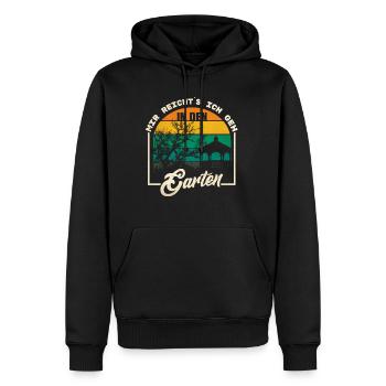 Mir Reichts Ich Geh In Den Garten - Männer Premium Bio Hoodie - Schwarz - Vorne - Nico (187cm)