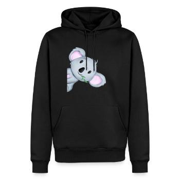 Cadeau mignon Koala Australie - Sweat à capuche Premium bio Homme - noir - Devant - Nico (187cm)