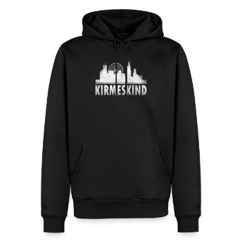 Kirmeskind Schausteller Volksfest Rummel Geschenk - Männer Premium Bio Hoodie - Schwarz - Vorne - Nico (187cm)