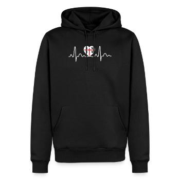 Sardinia Gift - Men’s Premium Organic Hoodie - black - Front - Nico (187cm)