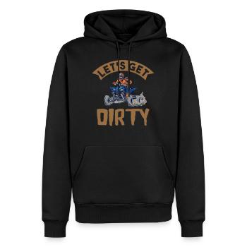 Idée cadeau Quad ATV Offroad Quad Rider - Sweat à capuche Premium bio Homme - noir - Devant - Nico (187cm)