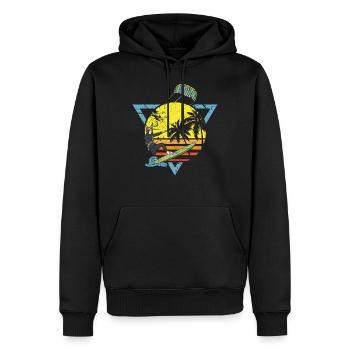 Kiteboarder Surf Kite und Kitesurfing Geschenk - Männer Premium Bio Hoodie - Schwarz - Vorne - Nico (187cm)