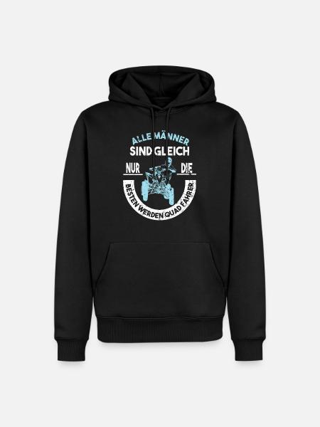 Quad ATV Offroad Quadfahrer Geschenkidee - Männer Premium Bio Hoodie - Schwarz