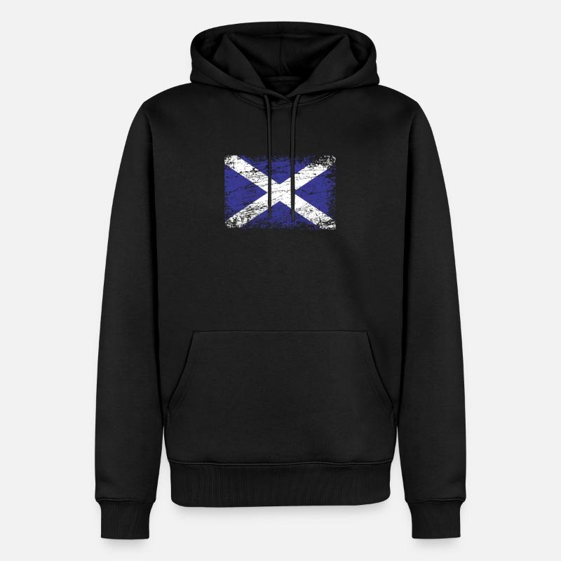 Drapeau drapeau écossais Ecosse - Sweat à capuche Premium bio Homme - noir
