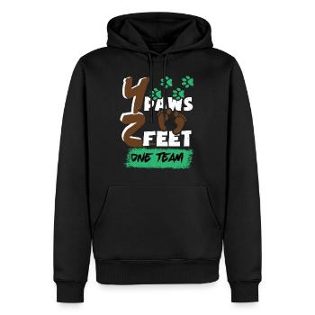 Agility Hürden Agility Hunde Agility Wippe Agility - Männer Premium Bio Hoodie - Schwarz - Vorne - Nico (187cm)