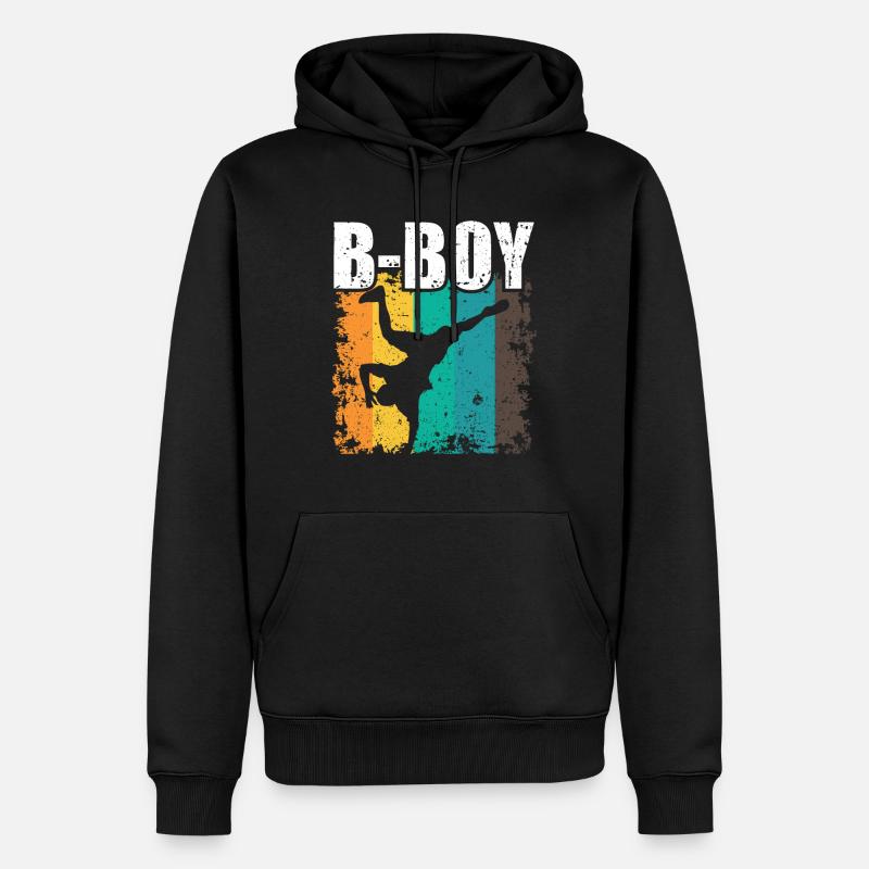 B-Boy Breakdance Enfants Breakdance - Sweat à capuche Premium bio Homme - noir