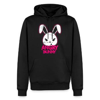 Hase Bößes Kaninchen Horror Halloween Ostern - Männer Premium Bio Hoodie - Schwarz - Vorne - Nico (187cm)