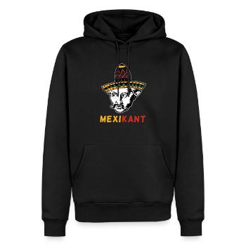 Immanuel Kant Mexiko Philosoph Sombrero - Männer Premium Bio Hoodie - Schwarz - Vorne - Nico (187cm)