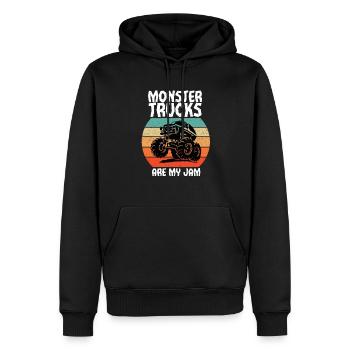 Monstertrucks Monstertruck Kinder - Männer Premium Bio Hoodie - Schwarz - Vorne - Nico (187cm)