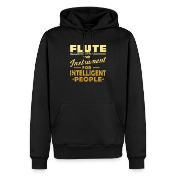 Flöte Musikinstrument Flötenspieler - Männer Premium Bio Hoodie - Schwarz - Vorne - Nico (187cm)