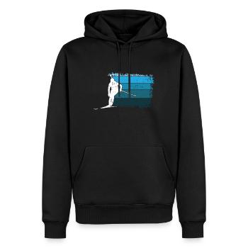Biathlon Biathlon Schießstand Biathlon - Männer Premium Bio Hoodie - Schwarz - Vorne - Nico (187cm)