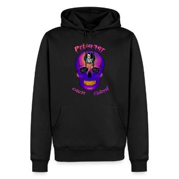 Prisonnier dans mon propre esprit - Sweat à capuche Premium bio Homme - noir - Devant - Nico (187cm)