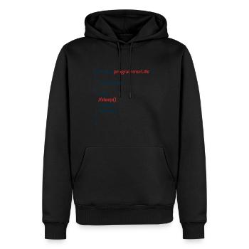 Computer Programmer Coders Software Engineers Gift - Men’s Premium Organic Hoodie - black - Front - Nico (187cm)