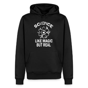 Scientist gift - Men’s Premium Organic Hoodie - black - Front - Nico (187cm)