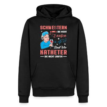 Altenpflegerin Pflegedienst Pflegehelferin Pflege - Männer Premium Bio Hoodie - Schwarz - Vorne - Nico (187cm)