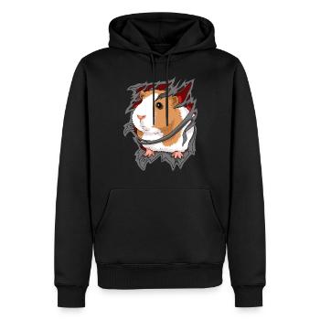 Guinea Pig Gift Men Guinea Pig - Men’s Premium Organic Hoodie - black - Front - Nico (187cm)