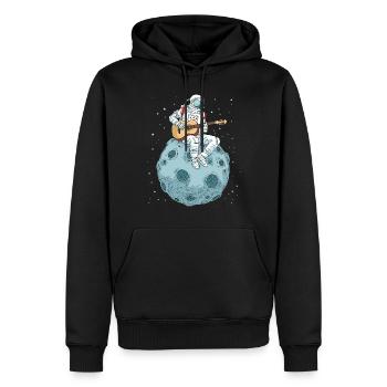 Guitare cadeau guitare guitare - Sweat à capuche Premium bio Homme - noir - Devant - Nico (187cm)