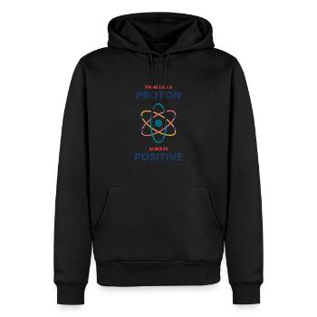 Dictons de science physique cadeau drôle - Sweat à capuche Premium bio Homme - noir - Devant - Nico (187cm)