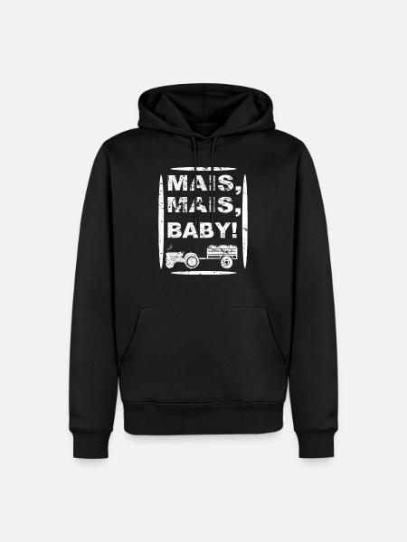 Mais Mais Baby - Männer Premium Bio Hoodie - Schwarz