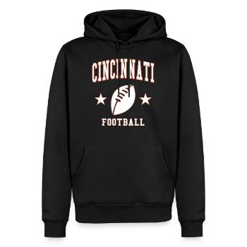 Cincinnati Football - Männer Premium Bio Hoodie - Schwarz - Vorne - Nico (187cm)