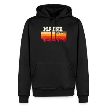 Mainz Skyline Heimatstadt Deutschland Städte - Männer Premium Bio Hoodie - Schwarz - Vorne - Nico (187cm)