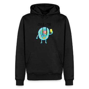 Wissenschaftliche Sprüche Lustige Witze Lehrer Cell-fie Geschenk - Männer Premium Bio Hoodie - Schwarz - Vorne - Nico (187cm)