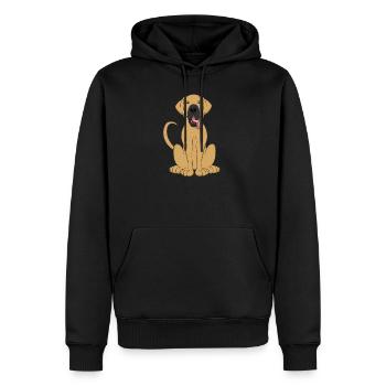 Fawn Great Dane Shirt für Männer Frauen Kinder Hund - Männer Premium Bio Hoodie - Schwarz - Vorne - Nico (187cm)