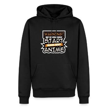 Anime Serien - Männer Premium Bio Hoodie - Schwarz - Vorne - Nico (187cm)