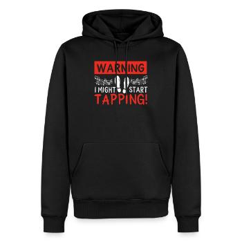 Stepptanz Steppen Stepptänzer - Männer Premium Bio Hoodie - Schwarz - Vorne - Nico (187cm)