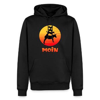 Bremer Stadtmusikanten from Bremen - Men’s Premium Organic Hoodie - black - Front - Nico (187cm)