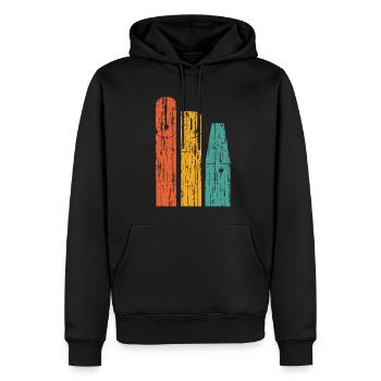 Opa hoch 3 dreifacher Opa - Männer Premium Bio Hoodie - Schwarz - Vorne - Nico (187cm)