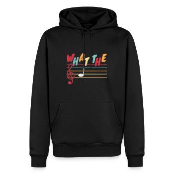Musique Notes musicales - Sweat à capuche Premium bio Homme - noir - Devant - Nico (187cm)